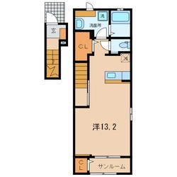 桜町前駅 徒歩12分 2階の物件間取画像